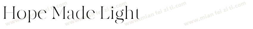 Hope Made Light字体转换